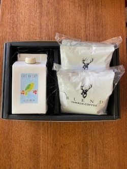 画像1: 【L】 カフェオレベース(濃縮・加糖) 1本＋コーヒーバッグ10杯分セット