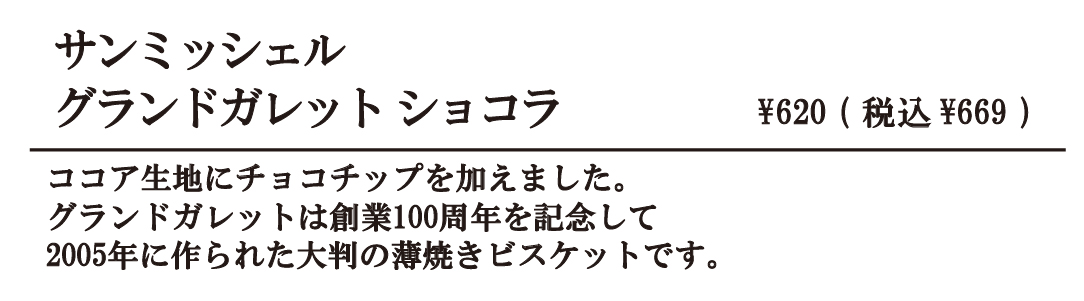サンミッシェル　グランドガレットショコラ